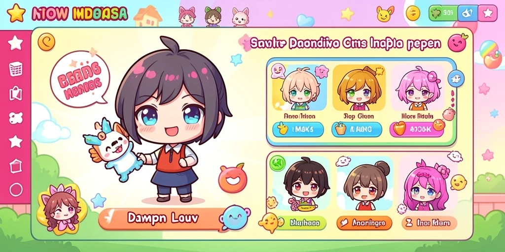 Screenshot menampilkan antarmuka permainan yang menarik.