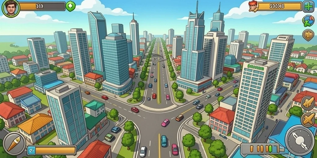 Screenshot 1: Tampilan antarmuka permainan yang menarik.